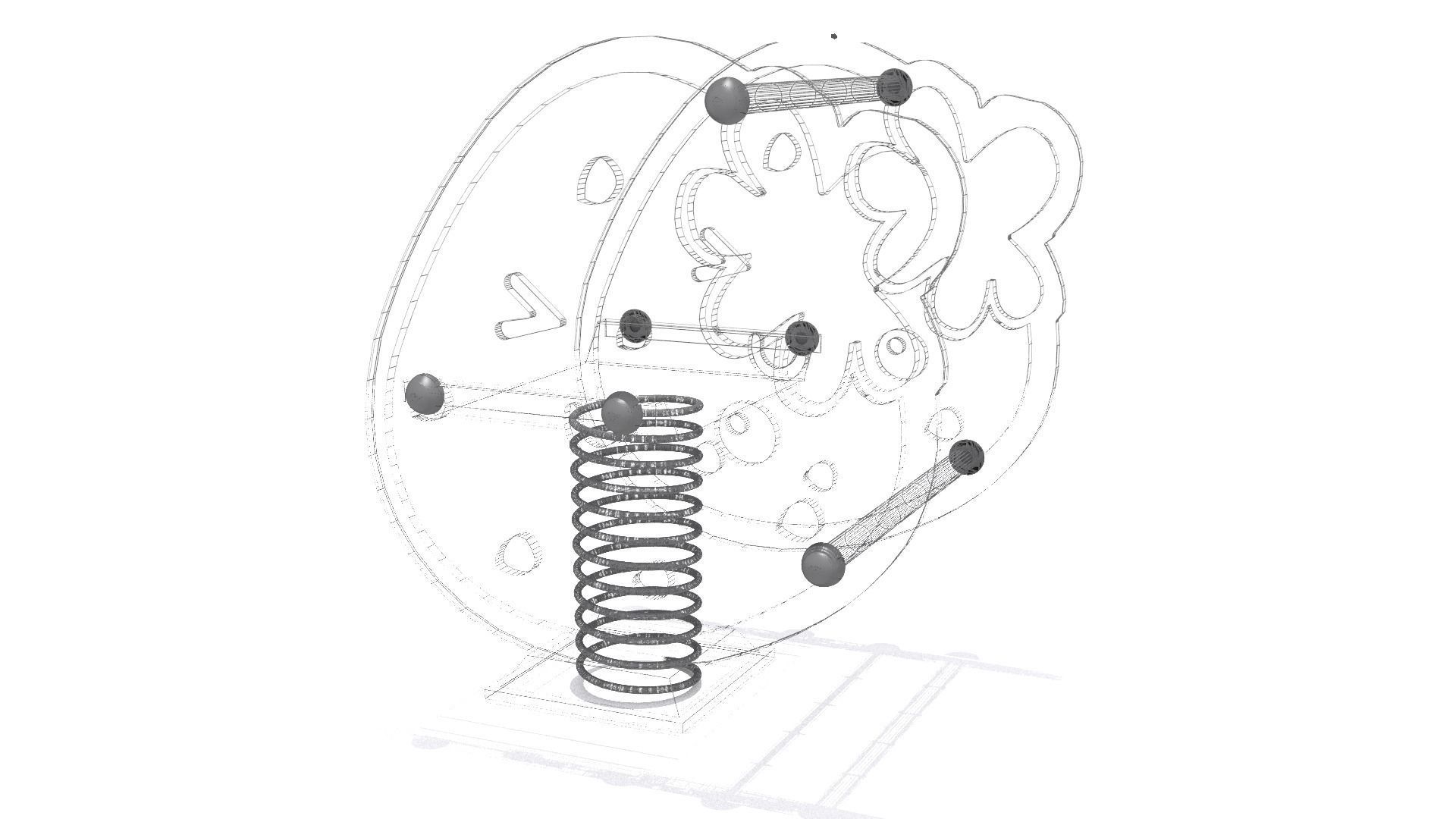 Playground - Strawberry Rider Low-poly 3D model_7