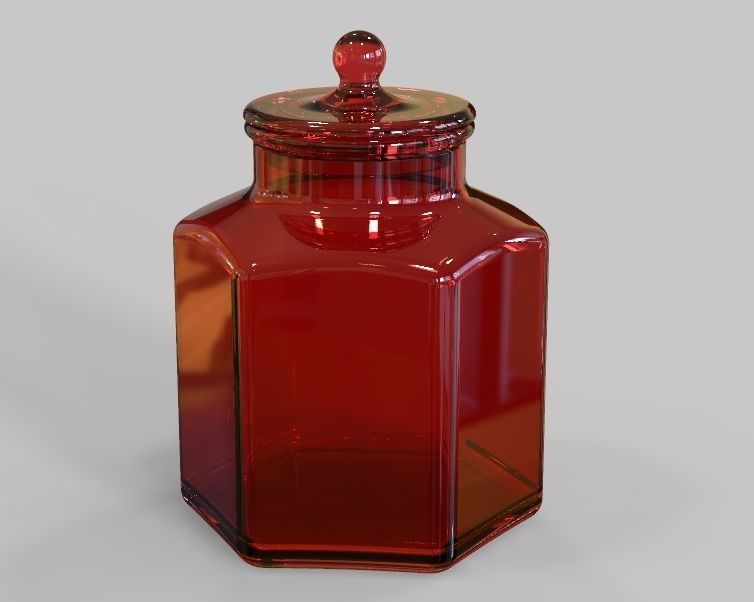 Glass Jar 3D print model_24