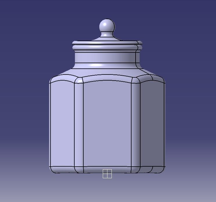 Glass Jar 3D print model_12