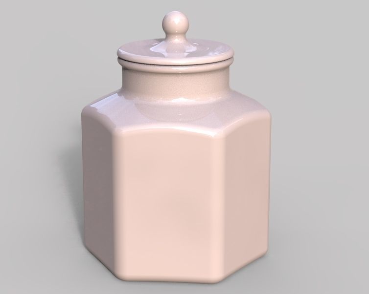 Glass Jar 3D print model_5