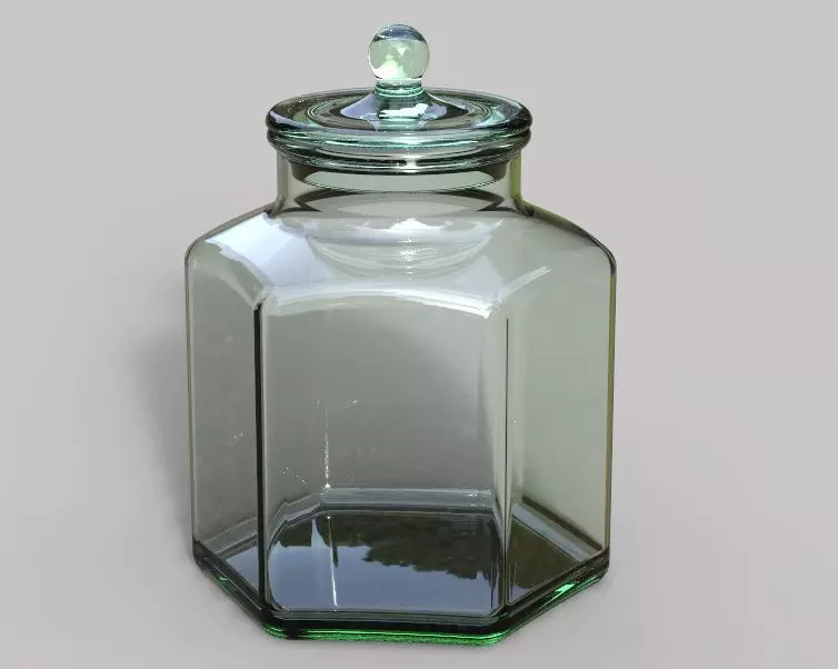 Glass Jar 3D print model_0