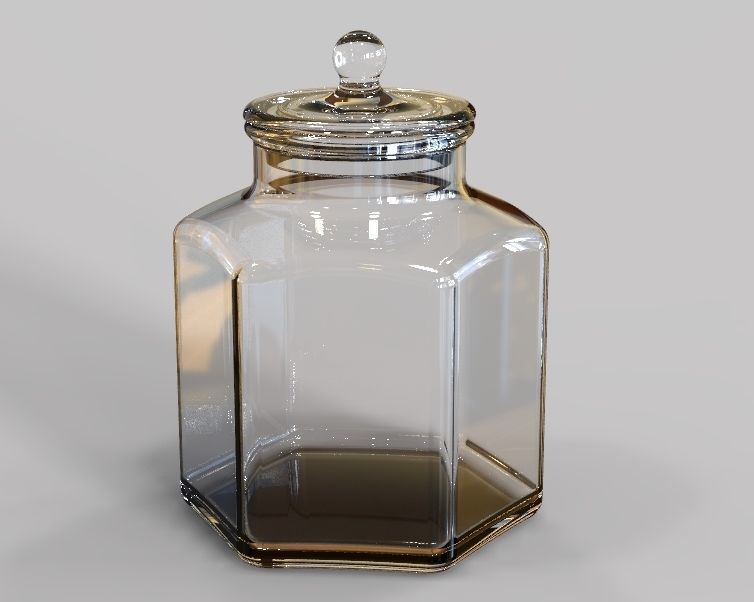 Glass Jar 3D print model_23