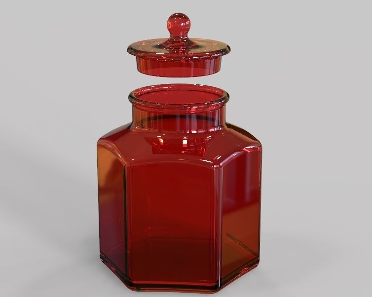 Glass Jar 3D print model_28