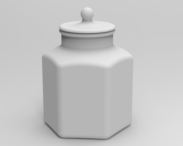 Glass Jar 3D print model_22