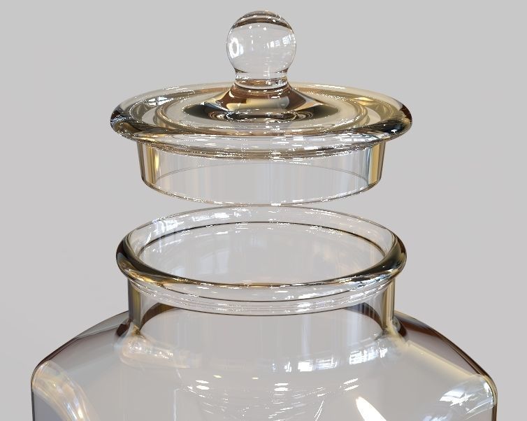 Glass Jar 3D print model_30