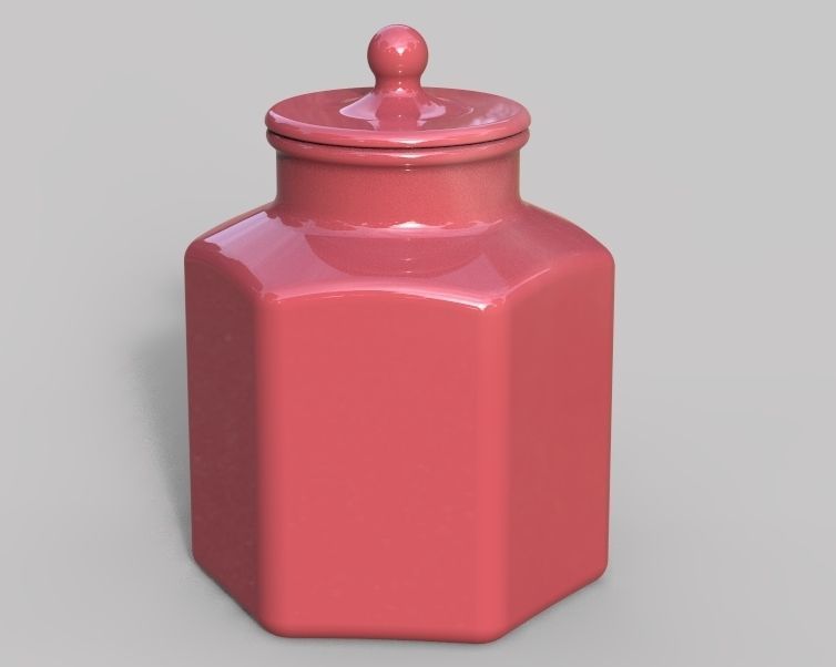 Glass Jar 3D print model_4