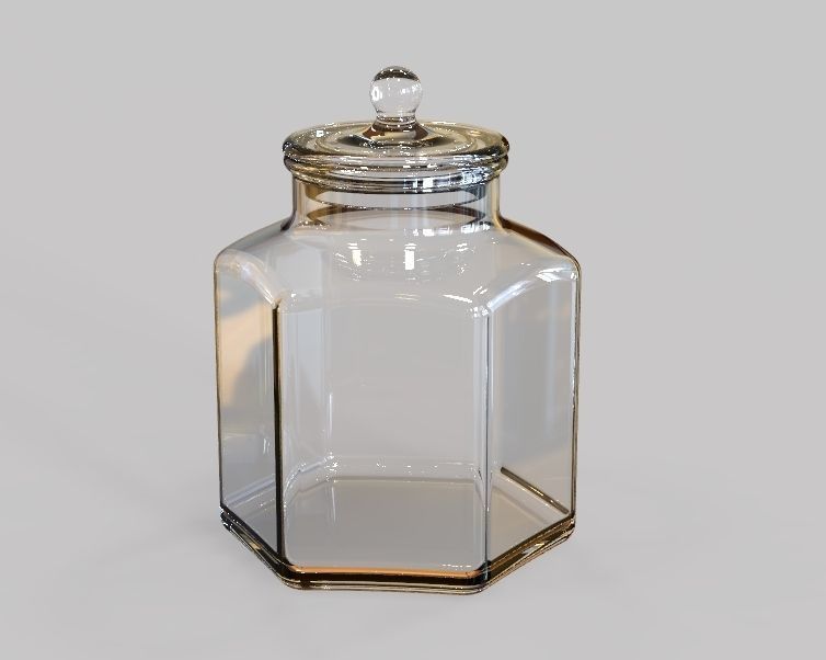 Glass Jar 3D print model_31