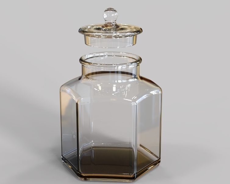 Glass Jar 3D print model_27