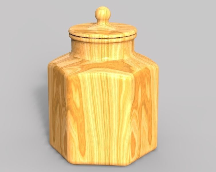 Glass Jar 3D print model_8
