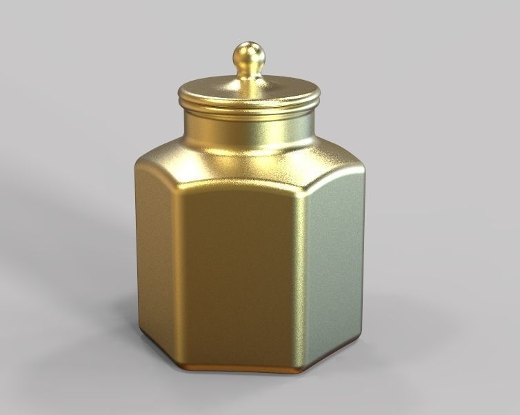 Glass Jar 3D print model_35