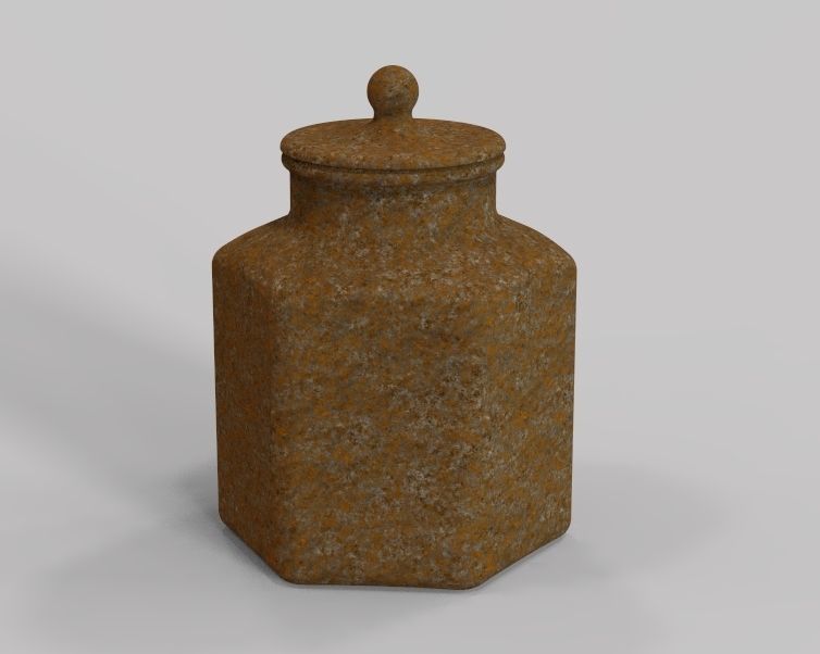 Glass Jar 3D print model_36