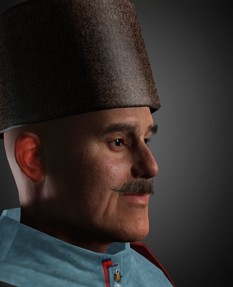 Efsane Komutan Kazim Karabekir 3D model_2