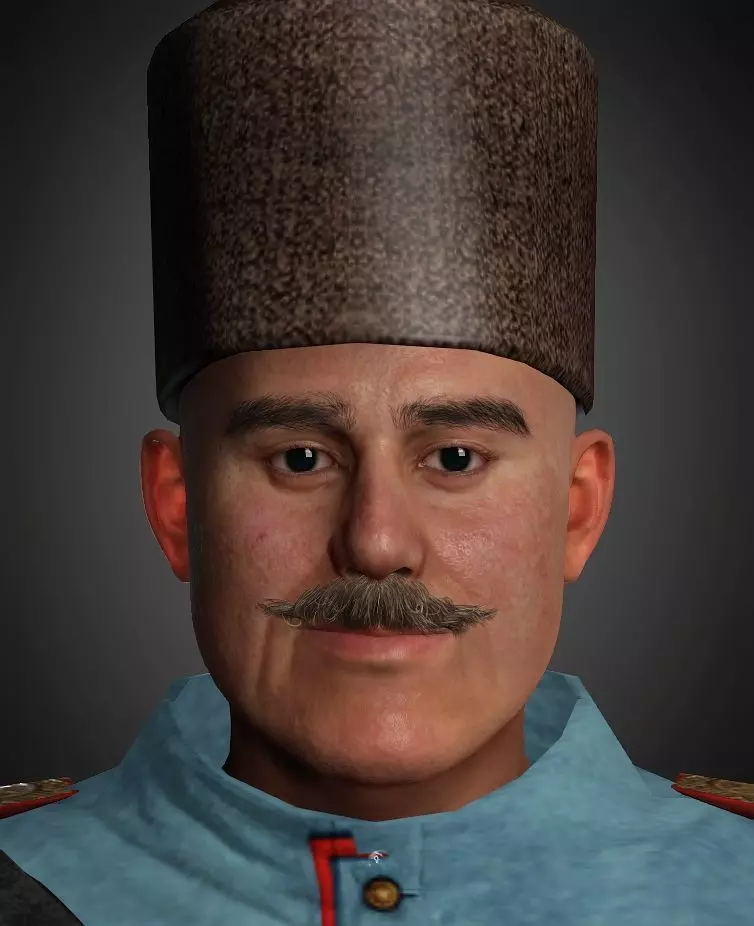 Efsane Komutan Kazim Karabekir 3D model_0