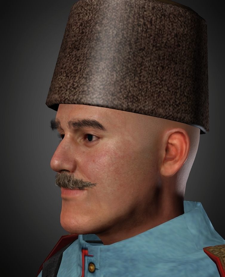 Efsane Komutan Kazim Karabekir 3D model_4