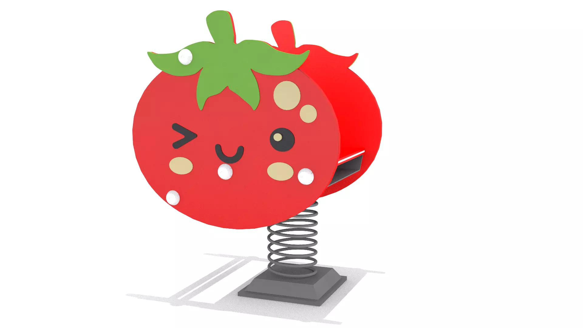 Playground - Tomato Rider Low-poly 3D model_0