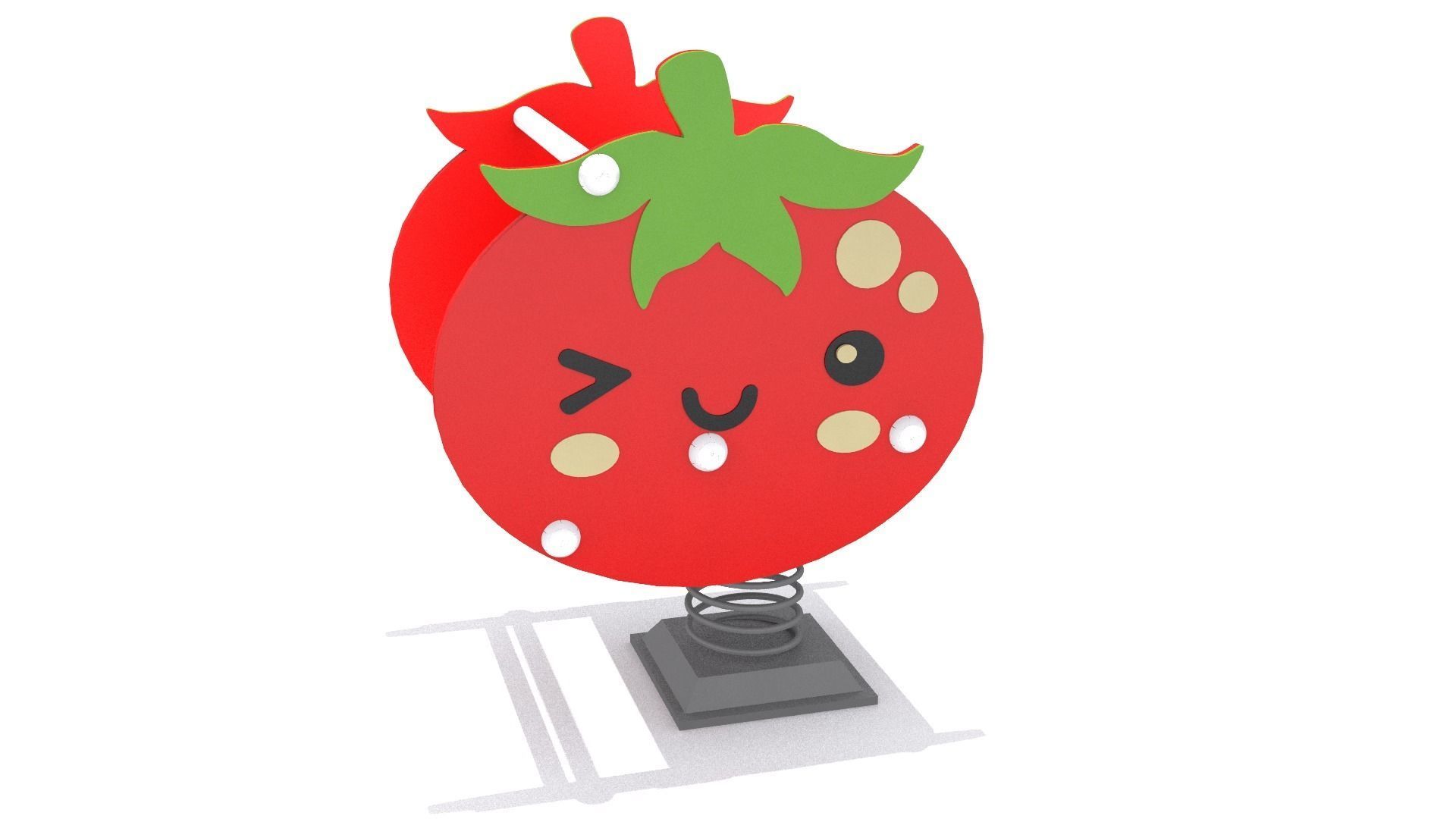 Playground - Tomato Rider Low-poly 3D model_1