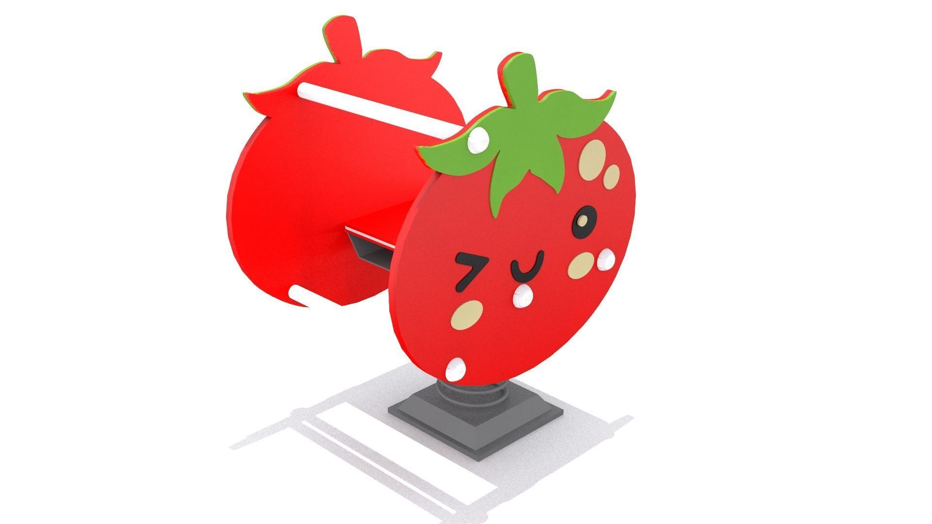 Playground - Tomato Rider Low-poly 3D model_2