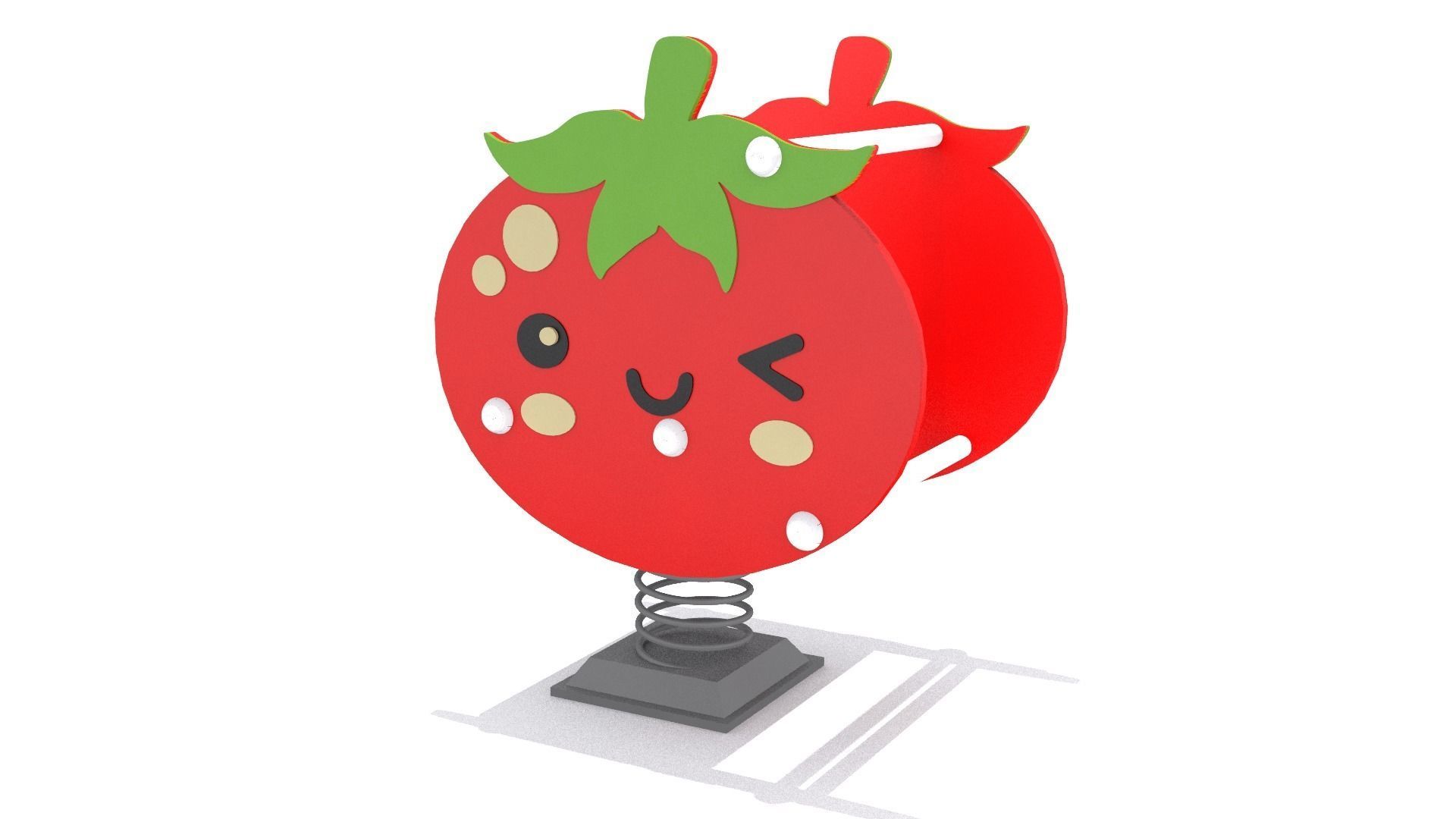 Playground - Tomato Rider Low-poly 3D model_3