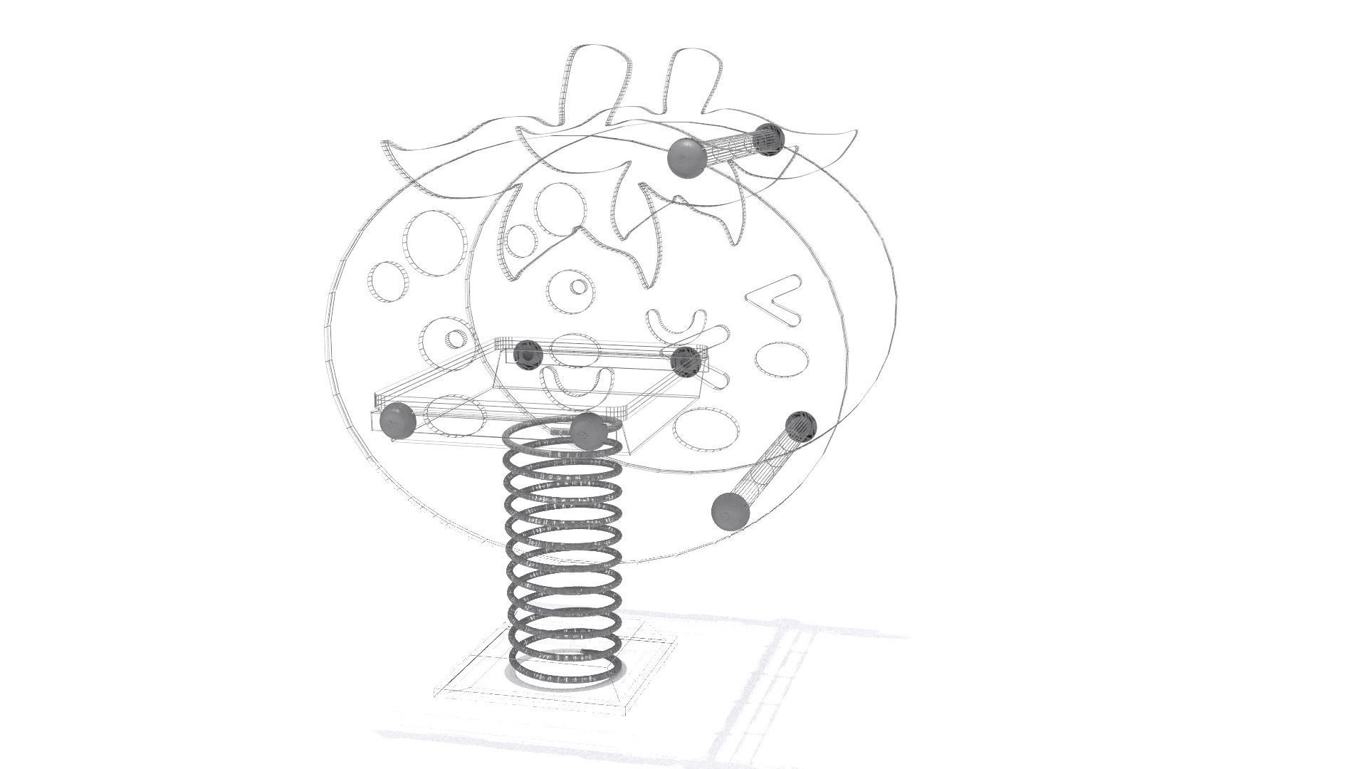 Playground - Tomato Rider Low-poly 3D model_8