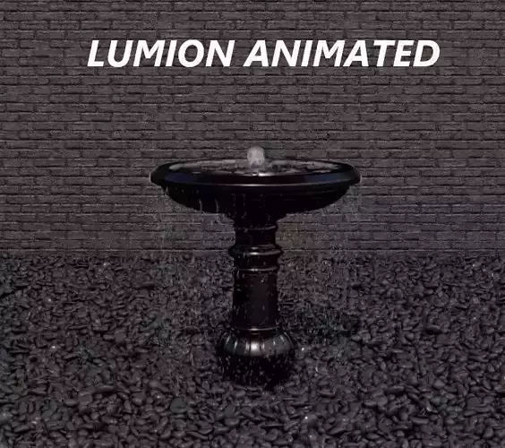 Lumion fountain - animated