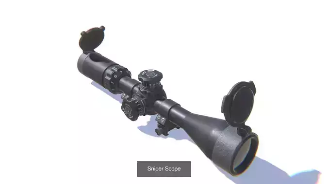 Firearm Scopes and Aims Bundle 3D Model Collection