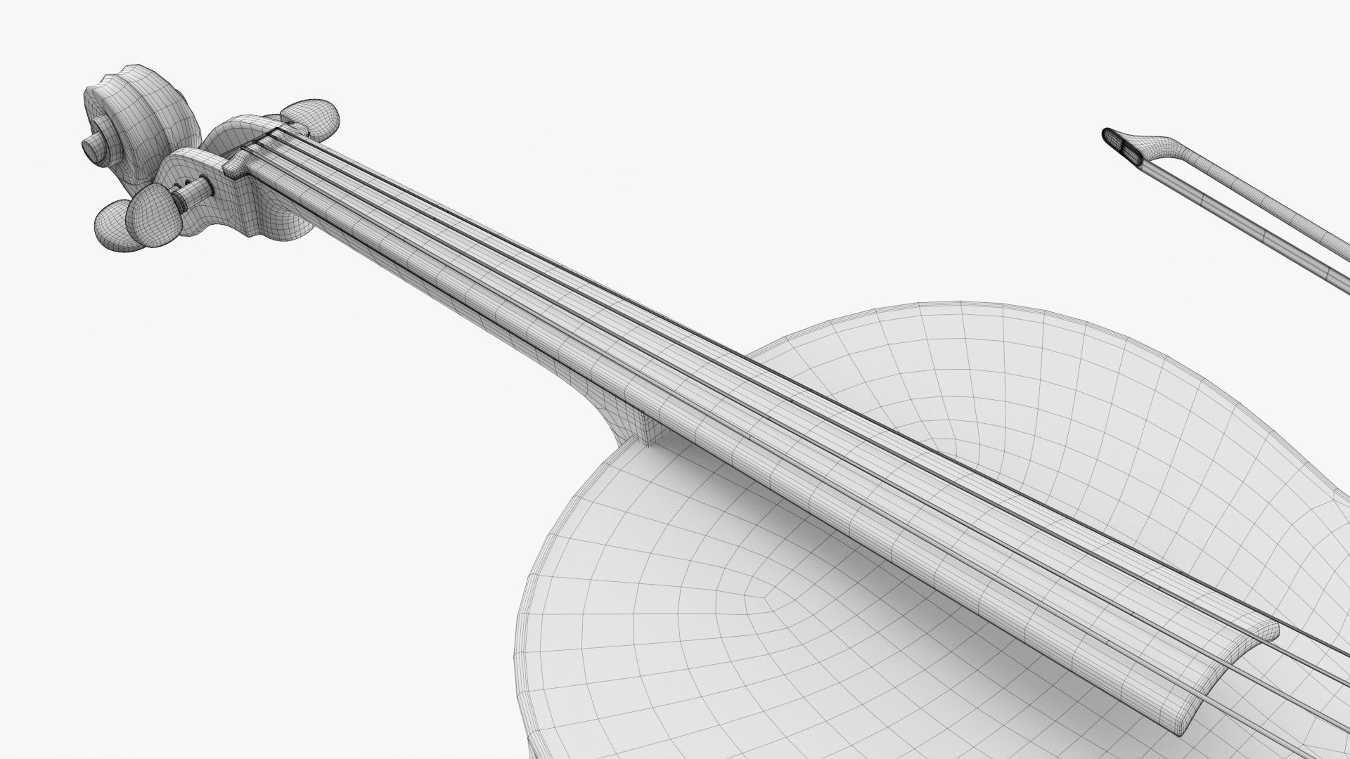 Acoustic cello 3D model_23