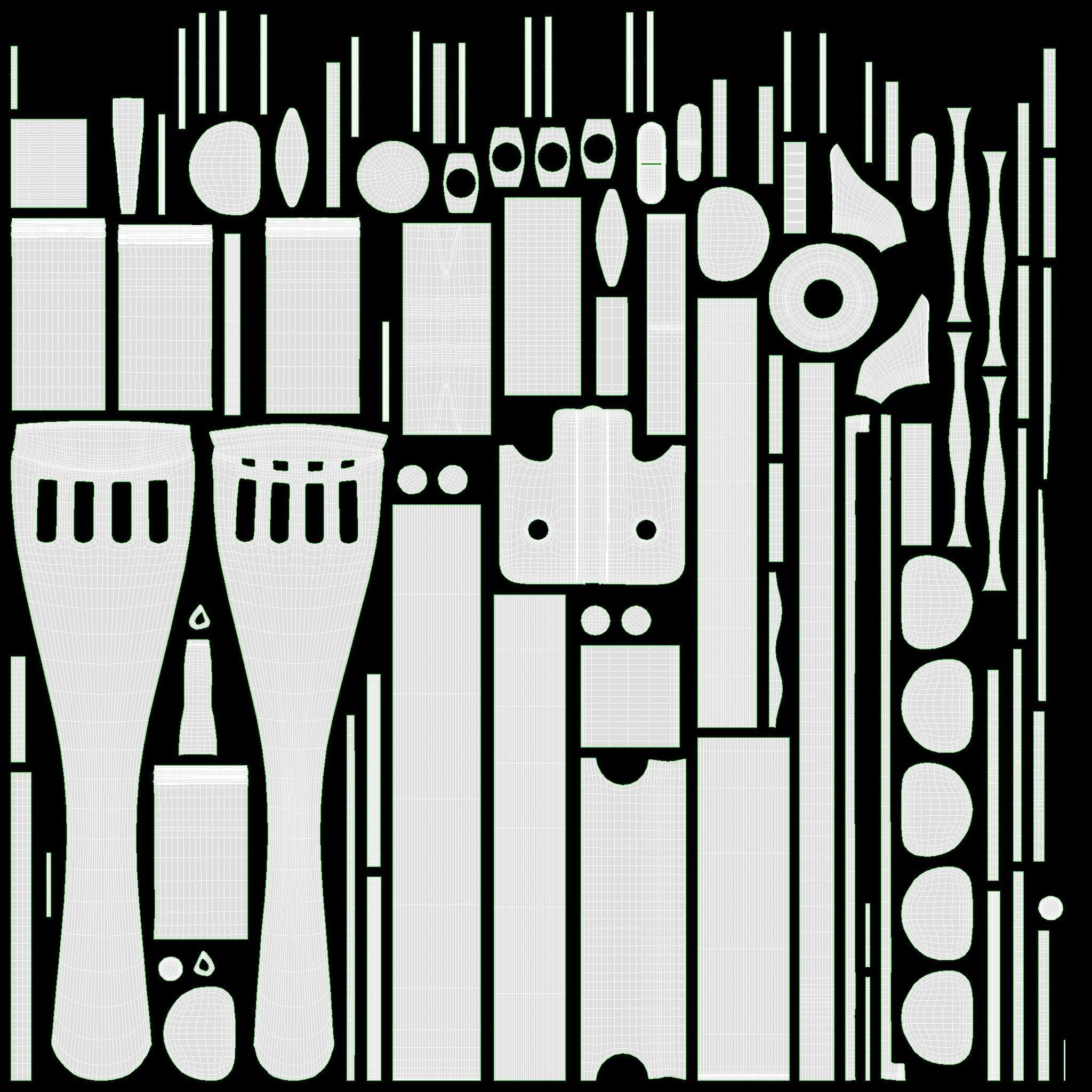 Acoustic cello 3D model_34