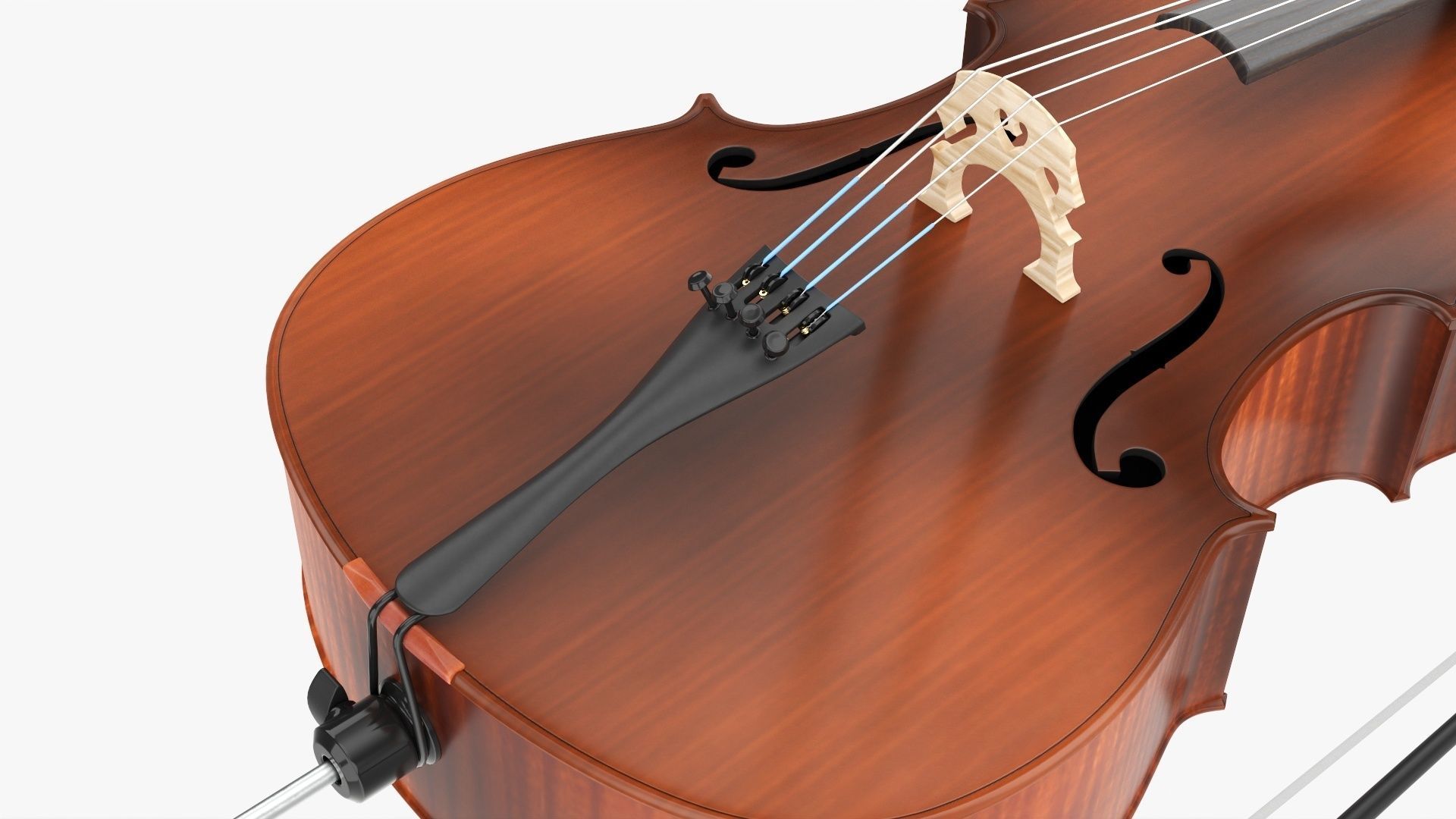 Acoustic cello 3D model_6