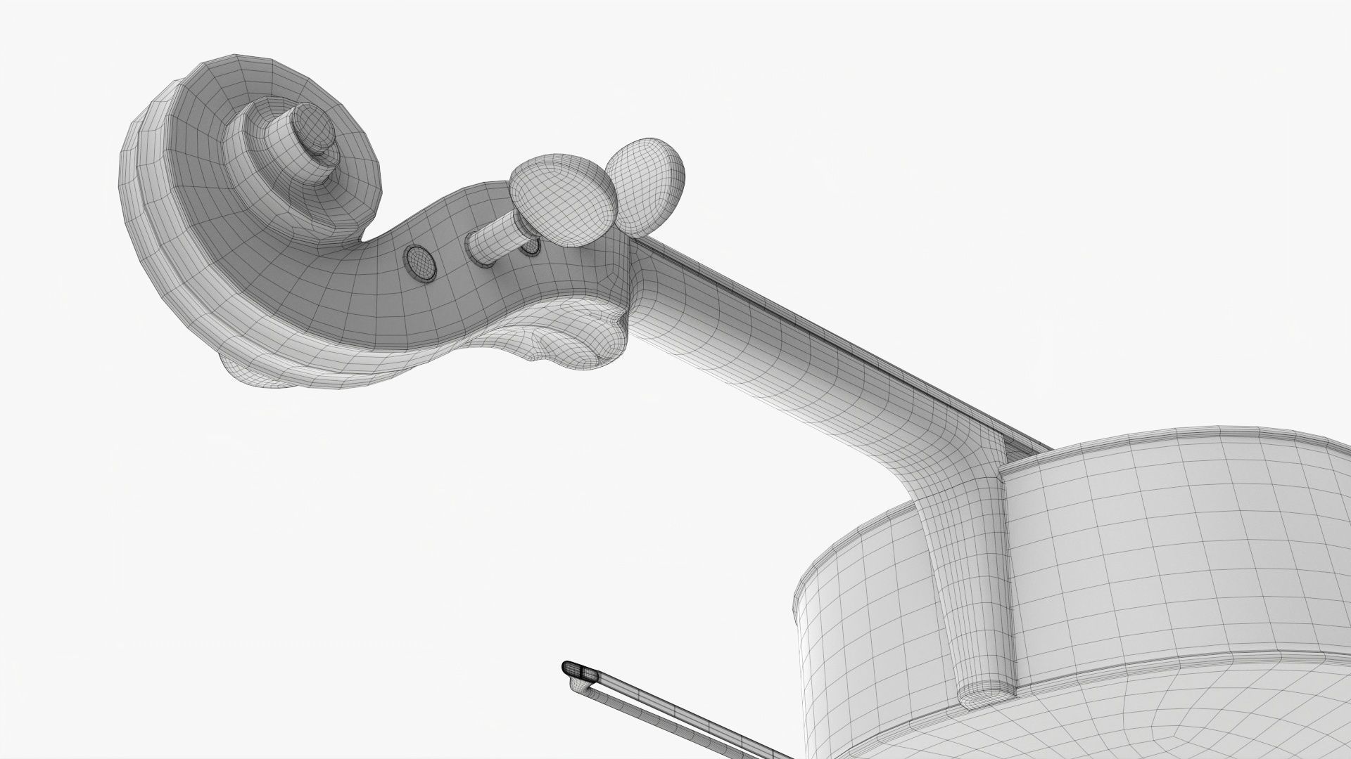 Acoustic cello 3D model_24