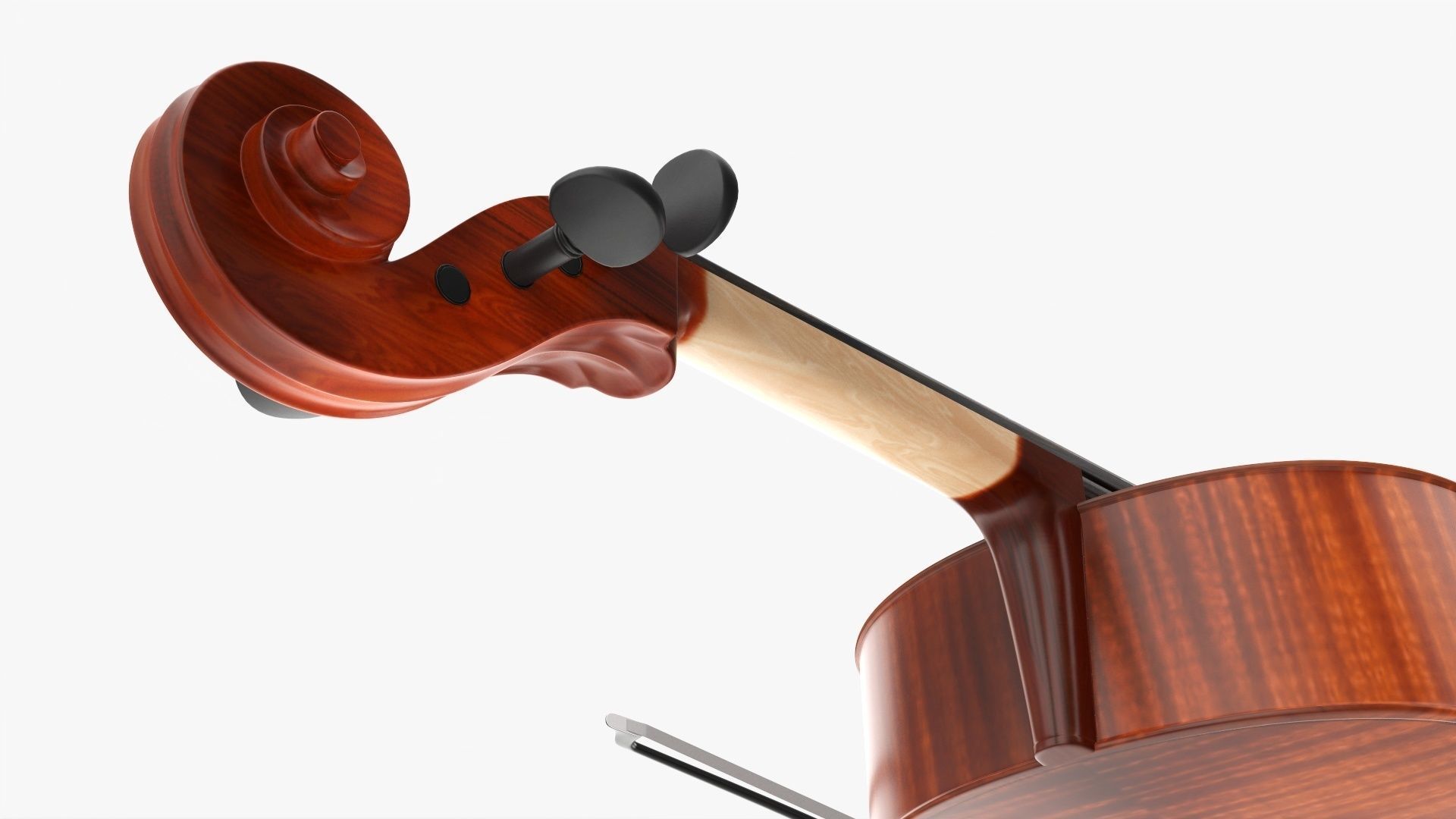 Acoustic cello 3D model_9