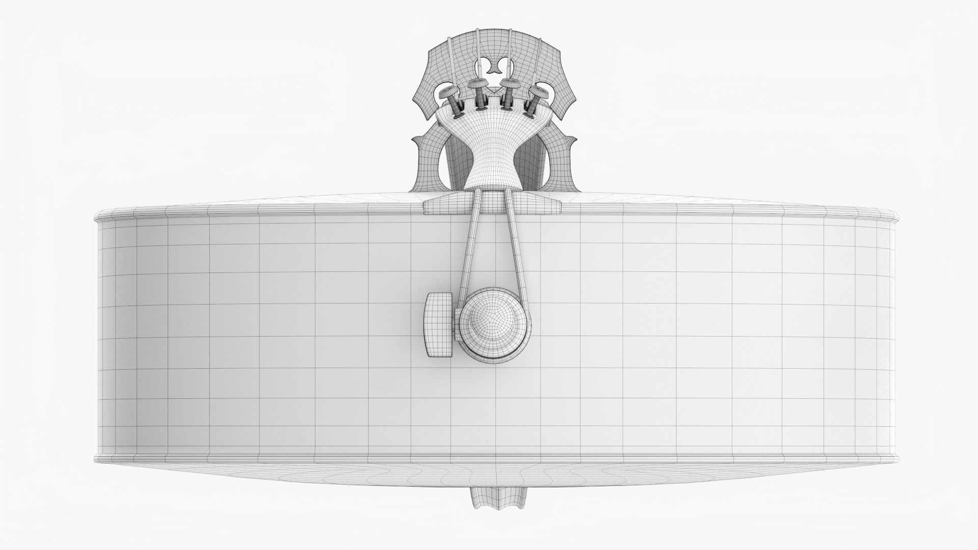 Acoustic cello 3D model_27