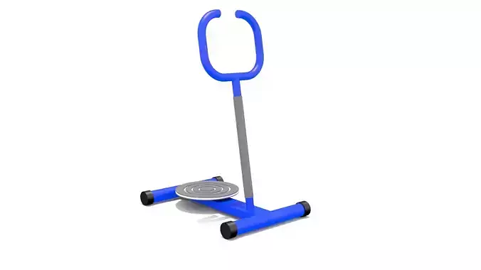 Kid Play Fitness Low-poly 3D model