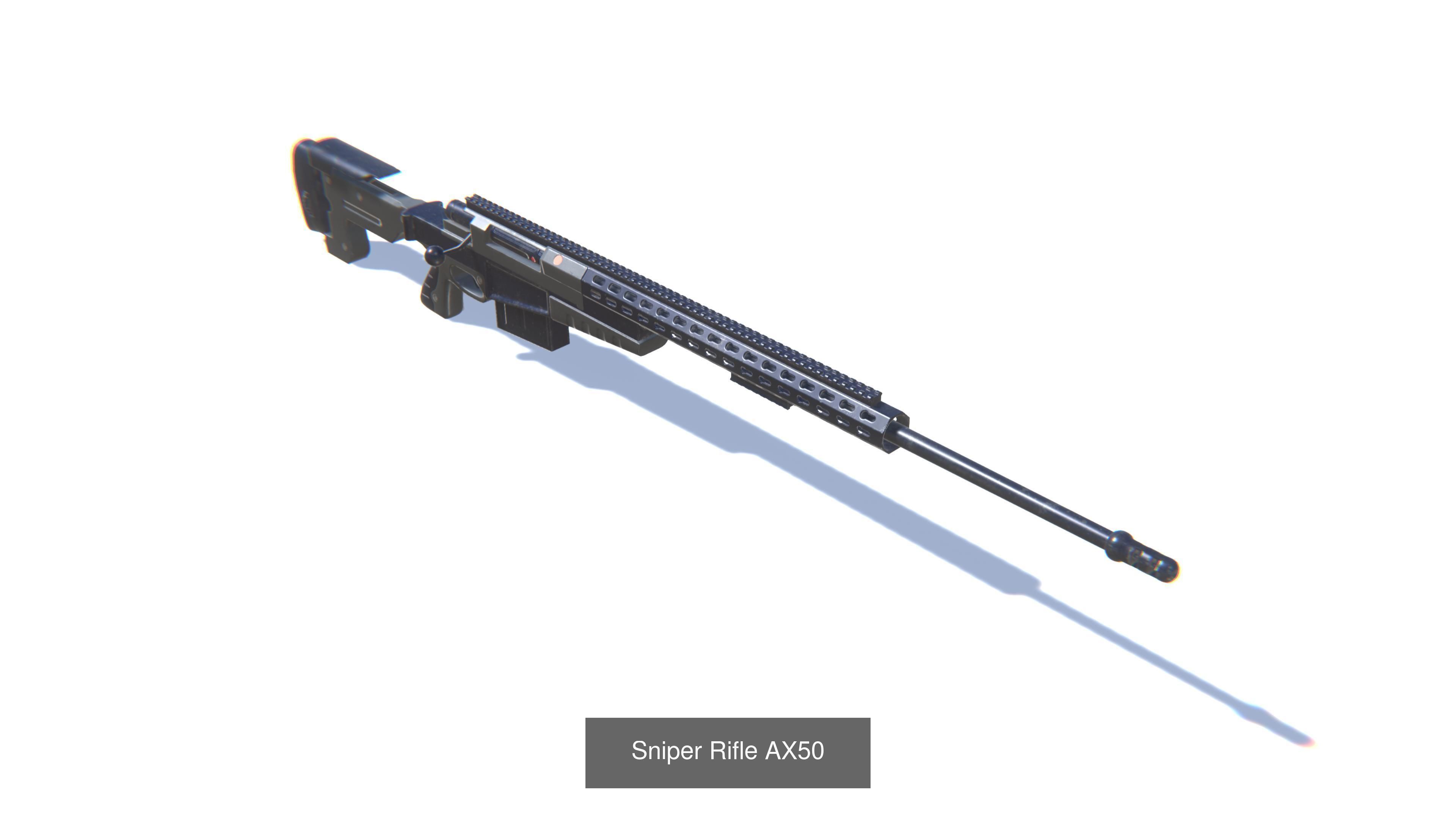 Sniper Rifles Bundle 3D Model Collection_4