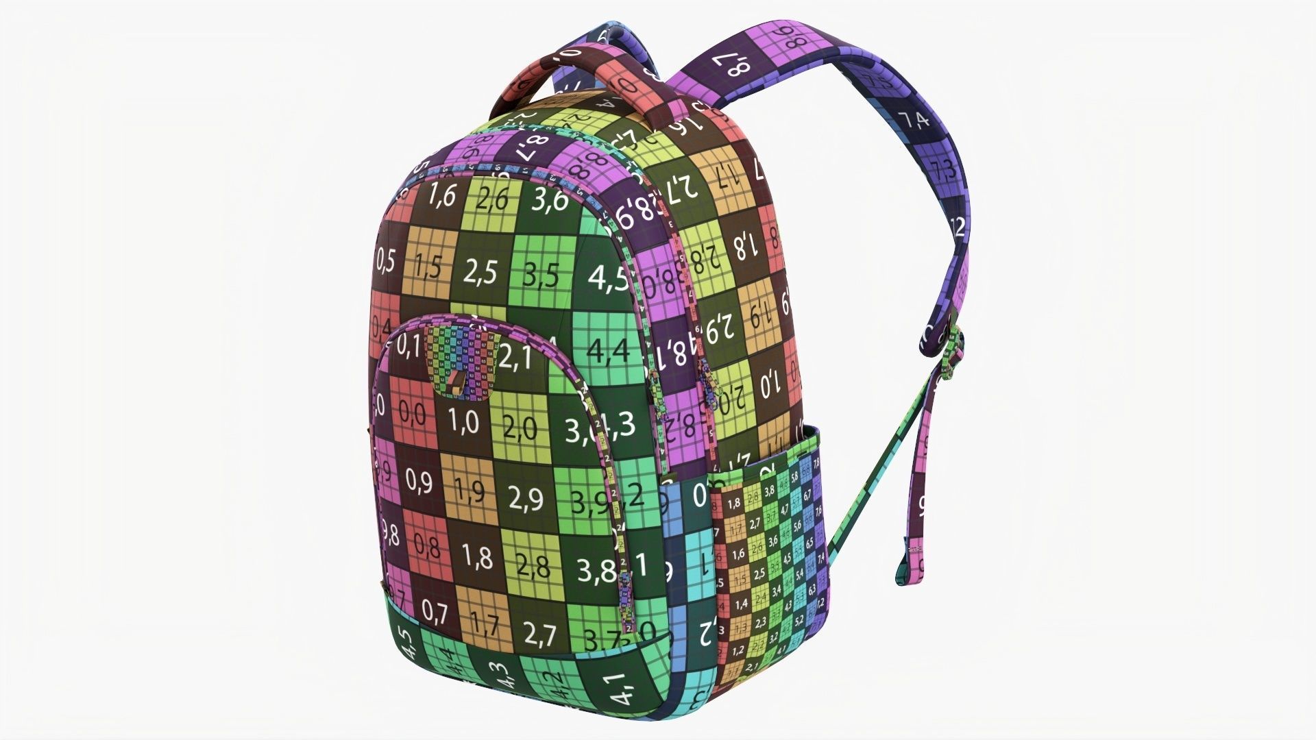 Backpack 2 periodic table 3D model_26