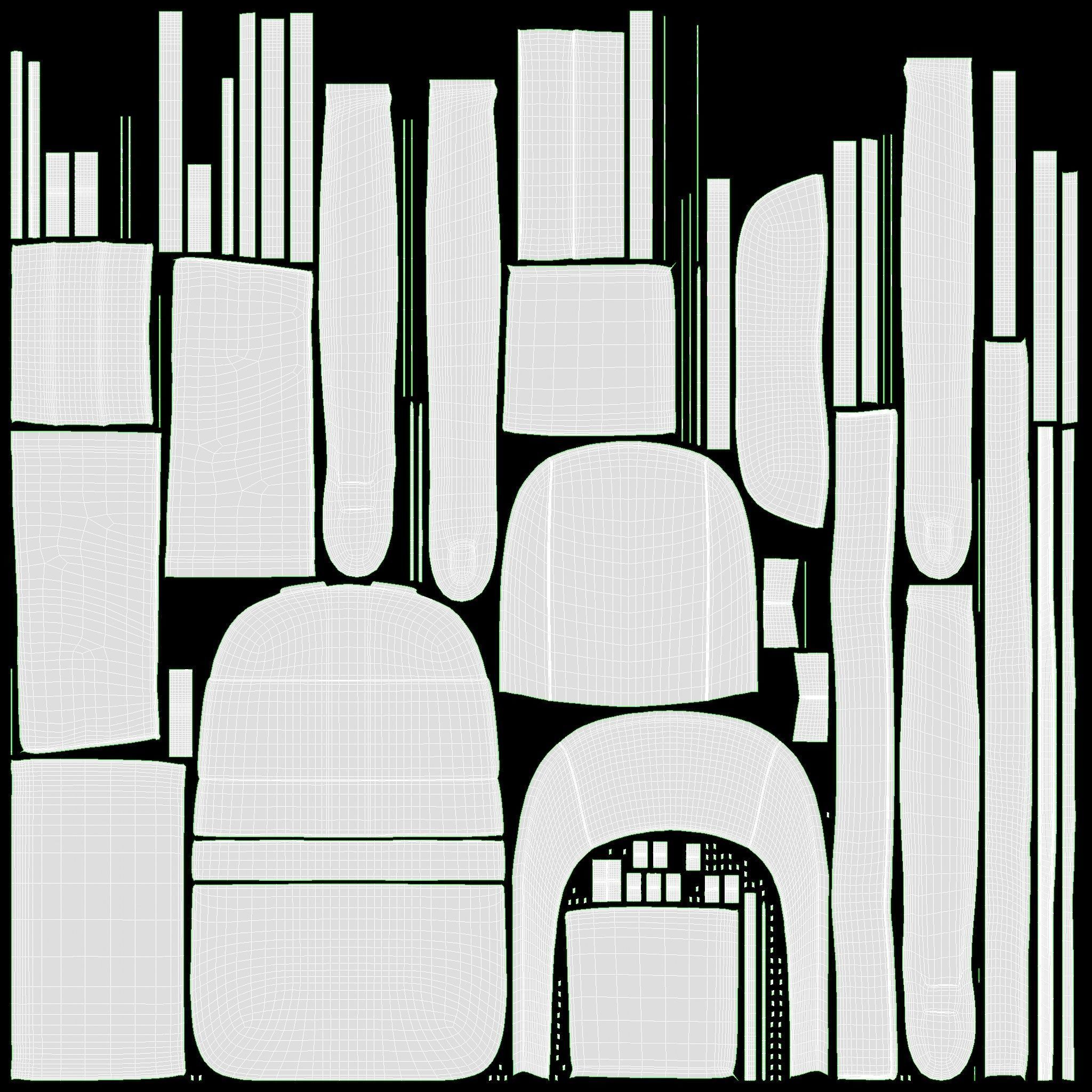 Backpack 2 periodic table 3D model_28