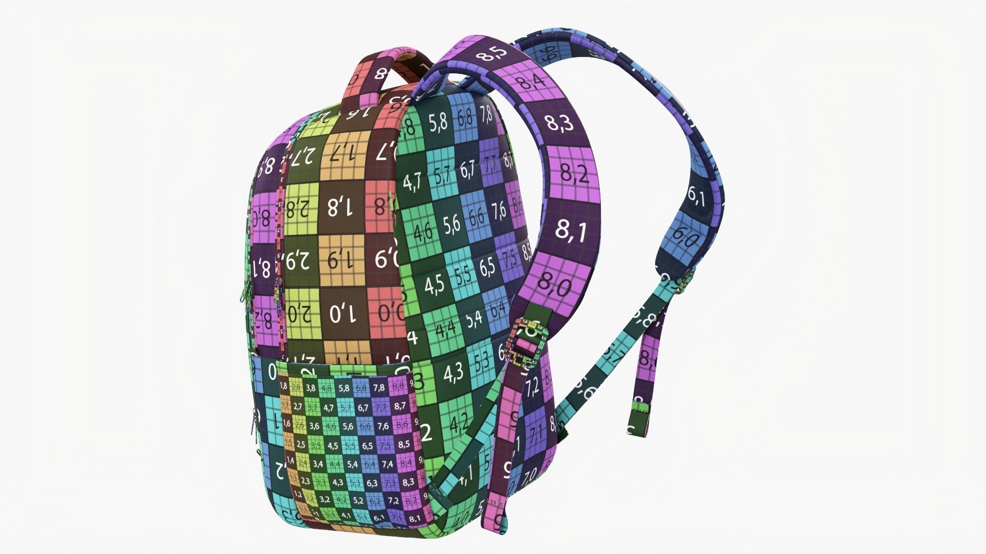 Backpack 2 periodic table 3D model_27