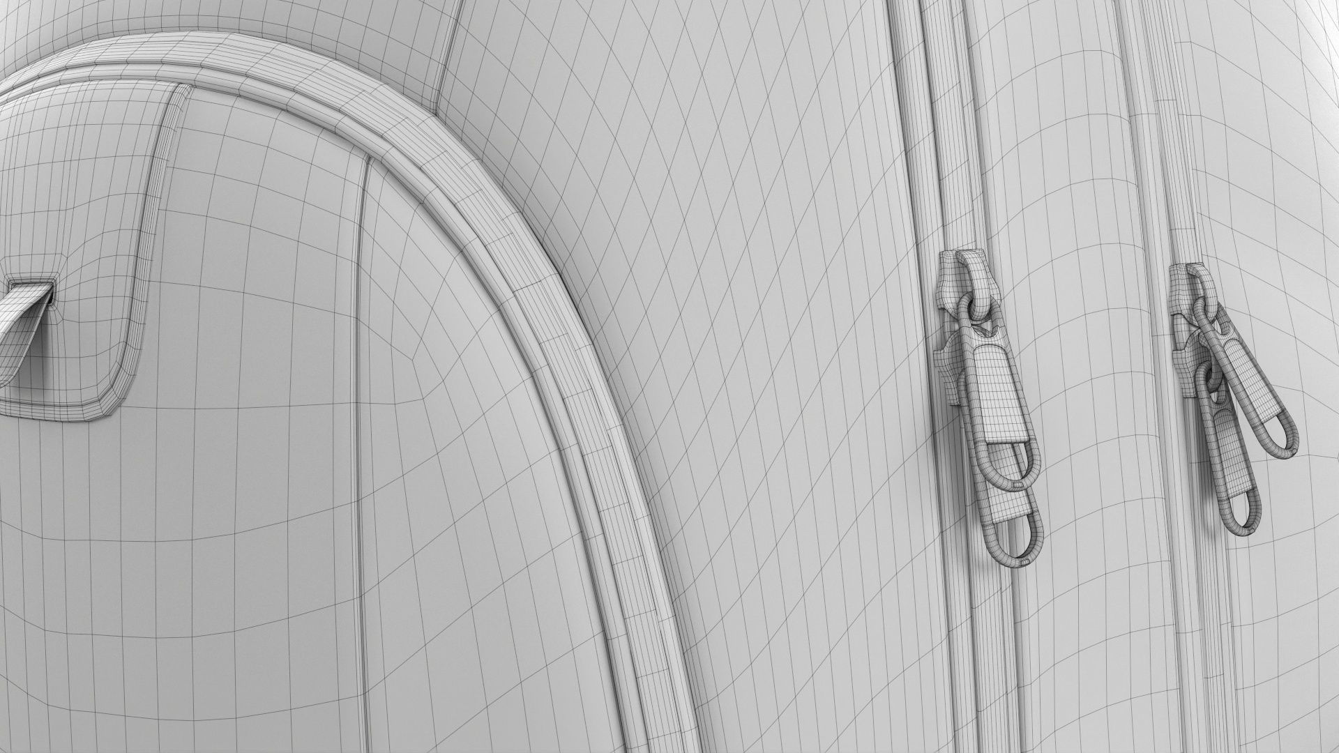 Backpack with compartment for laptop 3D model_21