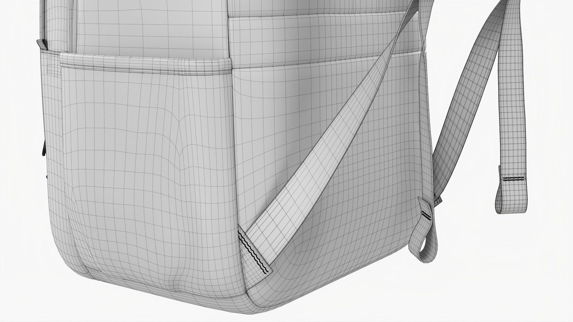 Backpack with compartment for laptop 3D model_17