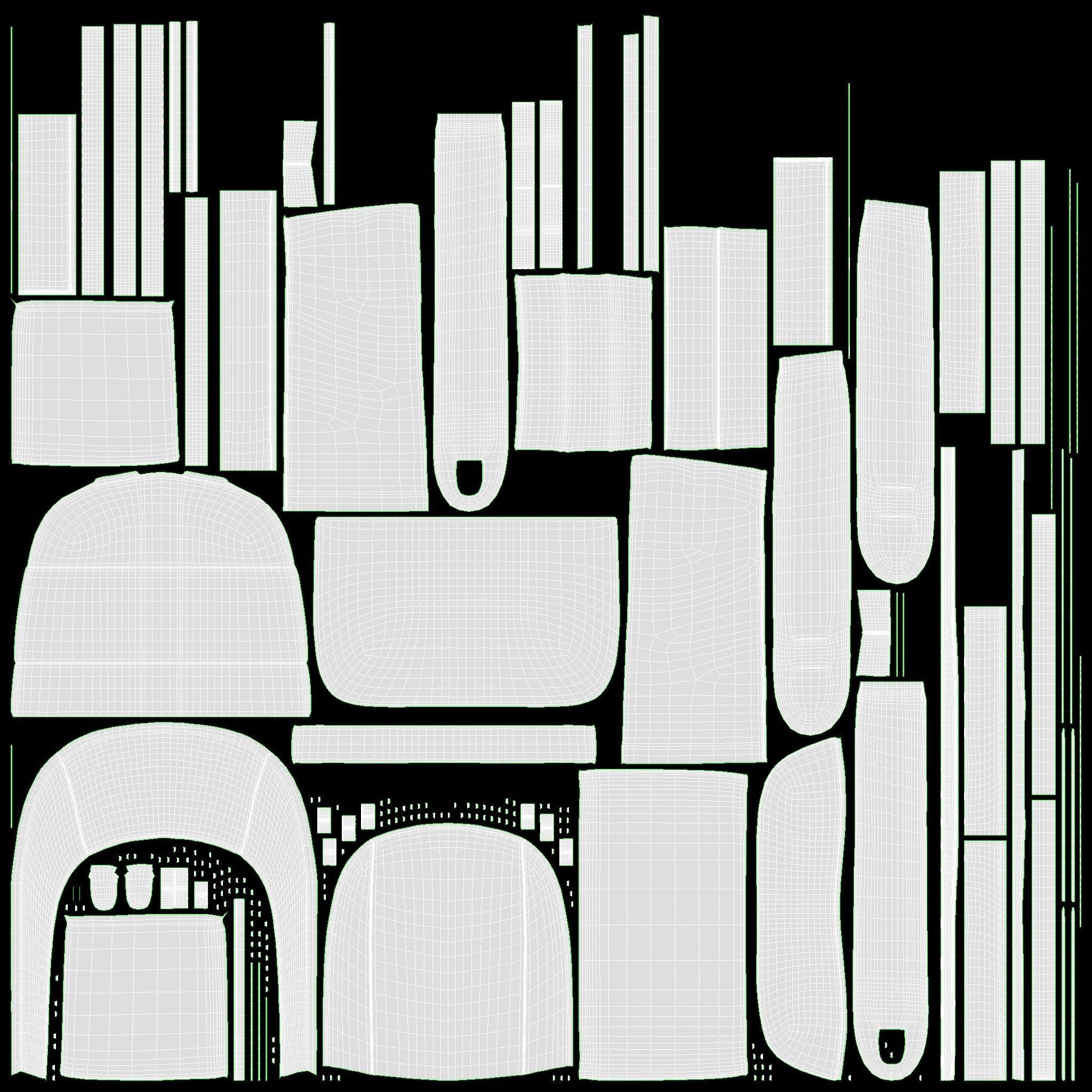 Backpack with compartment for laptop 3D model_28