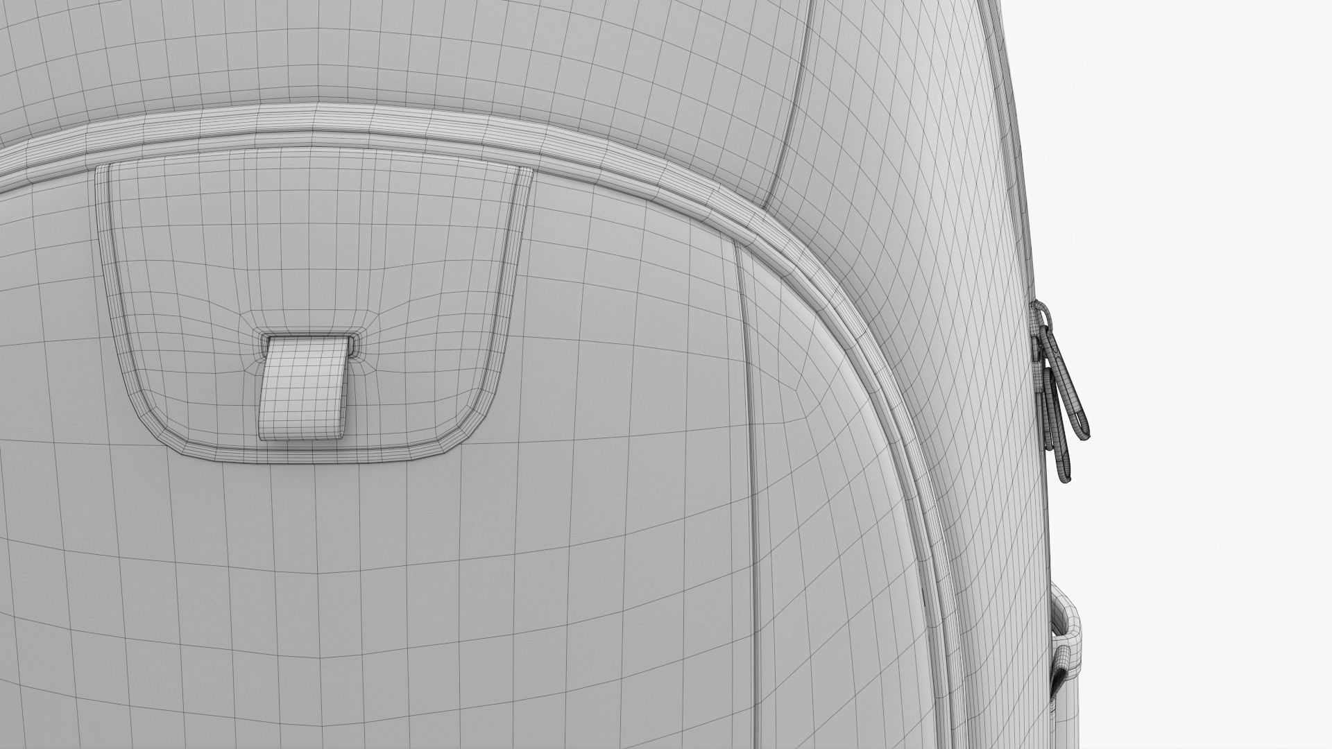 Backpack with compartment for laptop 3D model_19