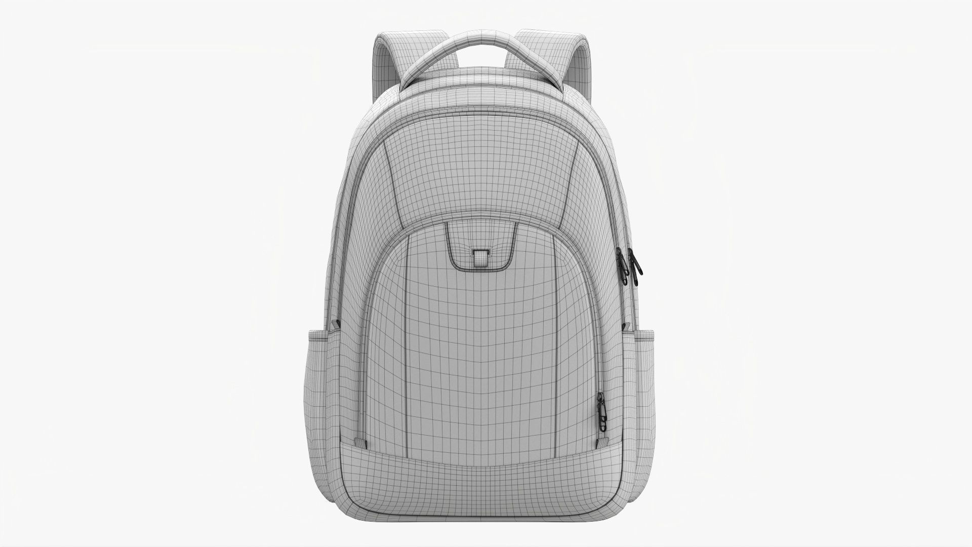 Backpack with compartment for laptop 3D model_22
