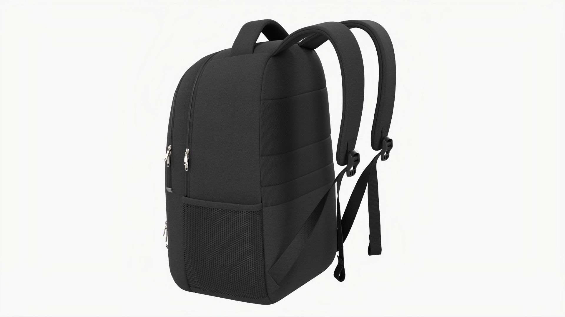Backpack with compartment for laptop 3D model_2