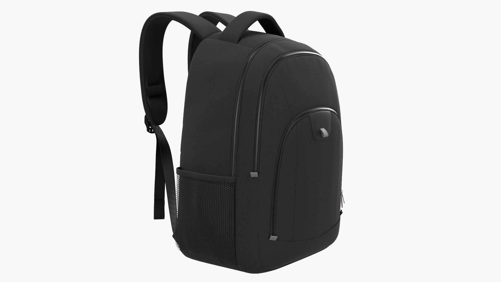 Backpack with compartment for laptop 3D model_1