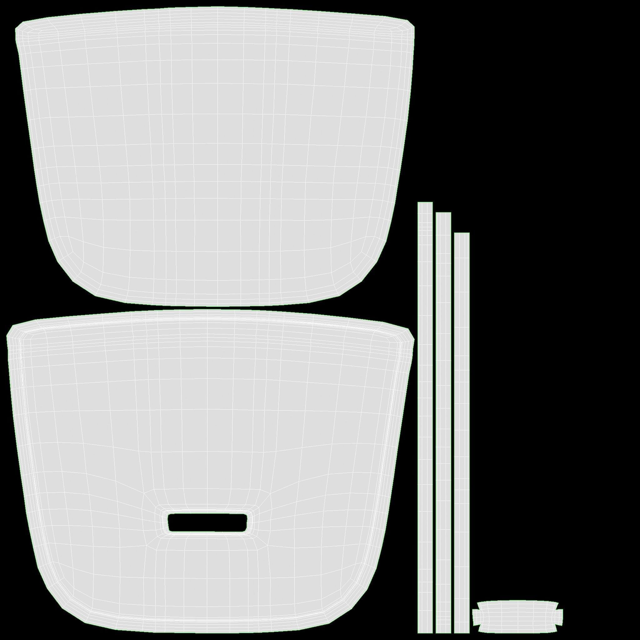 Backpack with compartment for laptop 3D model_30