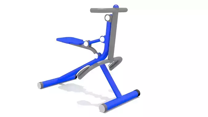 Kid Play Fitness Low-poly 3D model