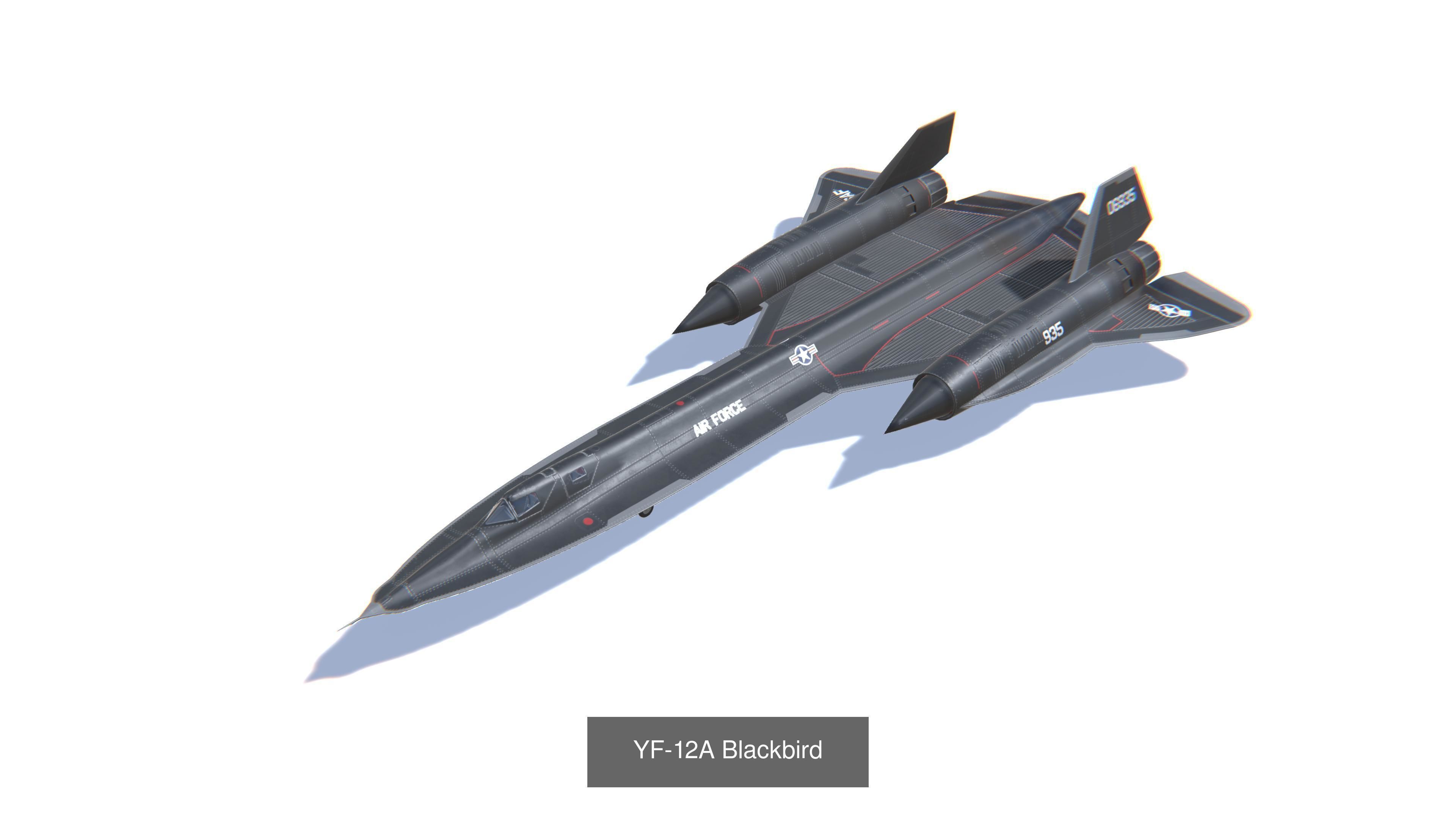 Jet Bomber Aircrafts Bundle 3D Model Collection_9