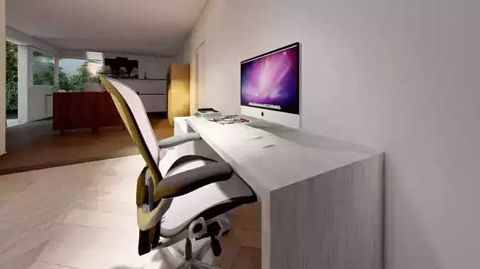 Office in lumion 10 3D model