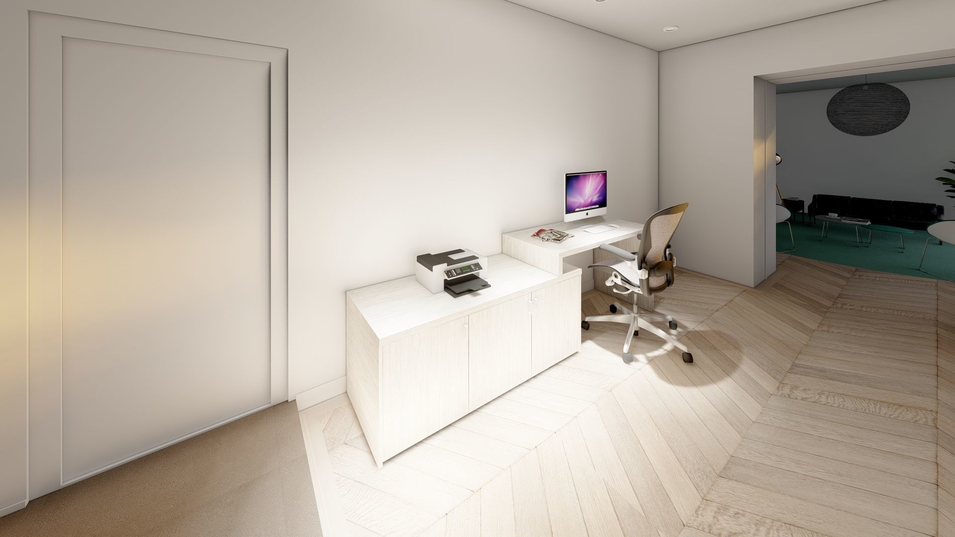 Office in lumion 10 3D model_1