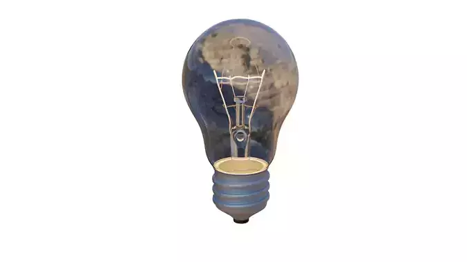 High poly Thomas Edison light bulb