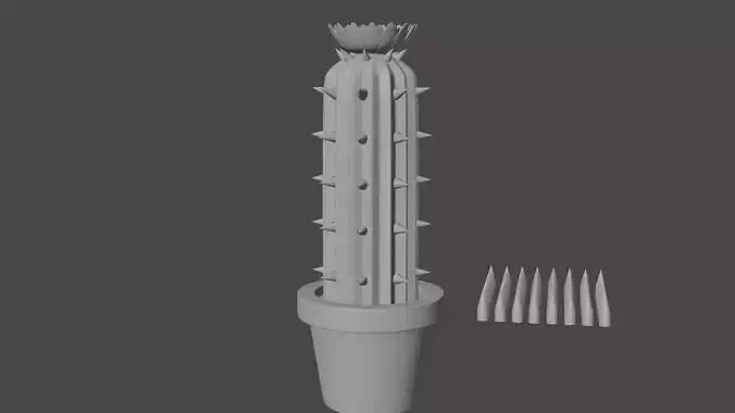 Cactus model for 3d printing